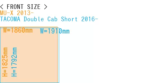 #MU-X 2013- + TACOMA Double Cab Short 2016-